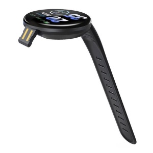Ceas inteligent Techstar D18 - Display OLED 1.3 inch, functii health tracking, culoare neagra, waterproof IP65