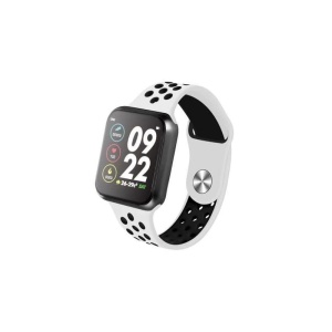 Ceas Smartwatch Techstar® F8, 1.30 inch IPS, Bluetooth 4.0, Monitorizare Puls, Tensiune, Alerte Sedentarism, Hidratare, Alb - Img 1