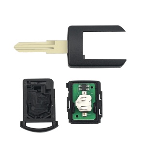Cheie auto completa cu telecomanda Techstar compatibila cu Opel Corsa C, Combo, Meriva, Tigra, Vauxhall, 2 butoane, 433 MHz, 5WK48669, lama HU46, componente