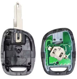 Cheie auto completa cu telecomanda Techstar compatibila cu Renault Clio II, Kangoo, Twingo, Master, 1 buton, 433 MHz, PCF7946 ID46, interior carcasa