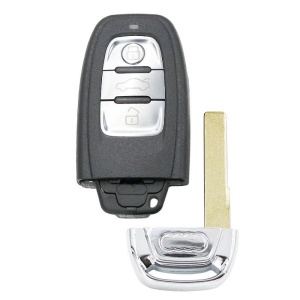 Cheie Audi A4L/Q5, 3 butoane, cu lama rabatabila si cip integrat