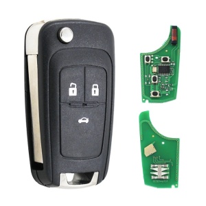 Cheie pliabila Opel cu placa electronica si carcasa, 3 butoane