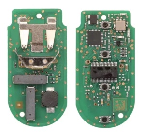 Cheie auto programabila Techstar compatibila cu BMW Seria 1, 2, 3, 4, 5, 6, 7, X3, X4, X5, X6, M2, M3, M4, 433 MHz, ID49, 7945, upgrade la generatia G, 3 butoane, placa electronica