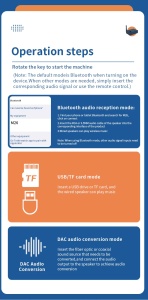 Convertor Audio DAC Techstar – imagine din aplicatia de control Bluetooth