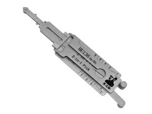 Decodor auto Lishi HU136 vedere frontala, unealta profesionala 2-in-1