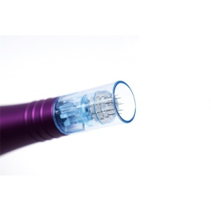 DermaPen Techstar® Dr Pen Premium X5, 2 Capete de Rezerva, Ace Otel Inoxidabil, Corp Aliaj, Ergonomic, Regenerare Piele, Lifting, Viteza Reglabila, 5 Viteze, Purpuriu - Img 9