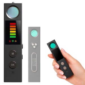 Detector multifunctional Techstar K15 pentru camere ascunse, trackere GPS si semnale RF, detectie magnetica, alarma vibratii, lanterna, USB-C
