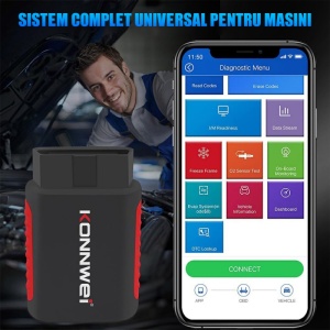 Conectare tester auto Konnwei Kdiag la aplicatie smartphone