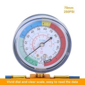 manometru presiune freon cu scala pentru R134a R12 R22