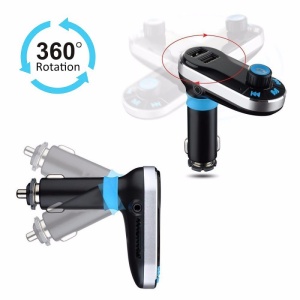 Modulator FM Techstar® BG02, Car Kit Bluetooth si MP3, Incarcator Auto, Doua Porturi USB, AUX in, Telecomanda - Img 4