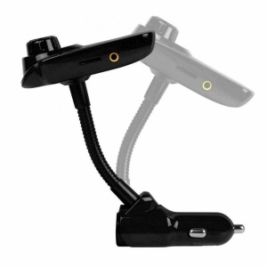 Modulator FM Techstar® T10, Wireless, Bluetooth 4.2, Microfon Integrat, Quick Charge, Afisare Voltaj, Slot MicroSD, AUX - Img 5