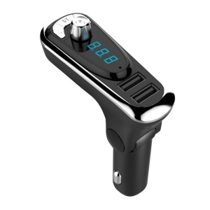 Modulator FM Techstar® T16, Wireless, Bluetooth 3.0, Microfon Integrat, FM Transmitator, Voltaj Baterie, USB, Slot MicroSD, AUX - Img 2