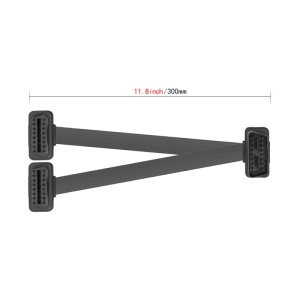 Cablu adaptor OBD2 2 in 1 Techstar scurt 30cm
