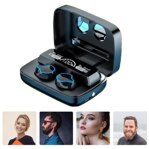Resigilat Casti Smart Techstar® M9, Wireless, Bluetooth V5.1, Touch, Display Digital, 2000mAh, pentru iPhone Xiaomi Huawei, Negru - Img 5