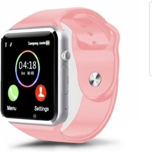 Resigilat Ceas Smartwatch Techstar® A1, Camera Foto, Ecran 1.54inch, Bluetooth, Compatibil SIM si MicroSD, Apelare, Roz - Img 2