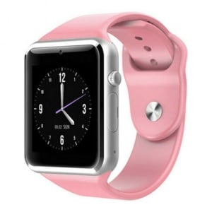 Resigilat Ceas Smartwatch Techstar® A1, Camera Foto, Ecran 1.54inch, Bluetooth, Compatibil SIM si MicroSD, Apelare, Roz - Img 1