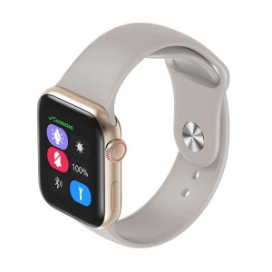 Resigilat Ceas Smartwatch Techstar® W58Pro Auriu, 1.3 inch IPS, Monitorizare Temperatura, Puls, Tensiune, Sedentarism, Bluetooth, IP65 - Img 2
