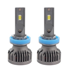 Resigilat Set 2 LED-uri Auto Techstar® P16, H8/H9/H11, 75w, 10000 Lumeni, 6500K, AUTO, 12-24 Volti, CSP, Canbus, Miez Cupru, Radiator Aluminiu - Img 1