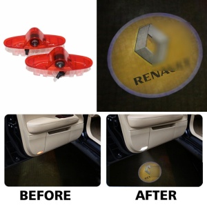 Siglă LED portiere Renault - Iluminare elegantă, compatibilitate perfectă