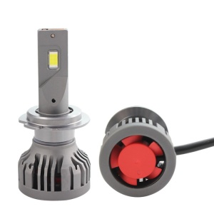 Set 2 LED-uri Auto Techstar® P16, H7, 75w, 10000 Lumeni, 6500K, AUTO, 12-24 Volti, CSP, Canbus, Miez Cupru, Radiator Aluminiu - Img 2