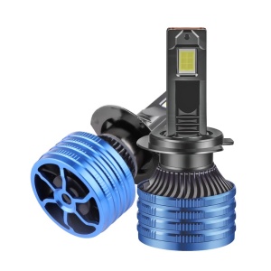 Set 2 LED-uri Auto Techstar® P41, H7, 100w, 16000 Lumeni, 6500K, AUTO, 12-24 Volti, CSP, Canbus, Miez Cupru, Radiator Aluminiu - Img 4