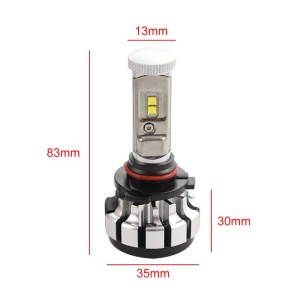 Set 2 LED-uri Auto Techstar® T1S, 9005, 35w, 8000 Lumeni, 6000K, AUTO, 12-24 Volti, CREE, Canbus, Radiator Aluminiu - Img 3