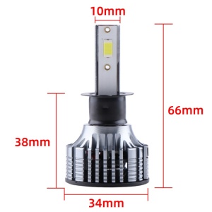 Set 2 LED-Uri Auto Techstar® V8, H3, 120W, 12-24V, 15000 Lumeni, 6000K, Unghi Fascicul 360°, CSP 3570, Canbus, Radiator Aluminiu, Racire Cooling Tech, Argintiu - Img 7