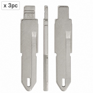 Set 3 lame cheie auto 53# NE72 pentru Peugeot, Citroen si Renault