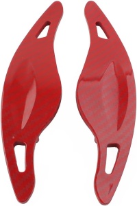 Set complet padele carbon rosu compatibile BMW