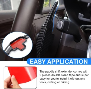 Set extensii padele volan carbon negru compatibile Mercedes-Benz