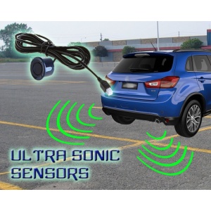 Set Senzori parcare auto detector parktronic display radar monitor 4 senzori NEGRU - Img 6