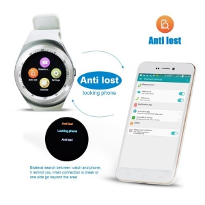Smartwatch BT, Techstar® Y1 Display 1.54", Compatibil Android si IOS, Alb - Img 3