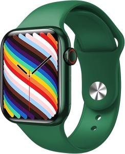 Smartwatch Techstar® HW18, Ecran Touch HD 1.6 inch, Bluetooth 5.2, Senzor Tensiune, Puls, Oximetru, 2 Bratari, Silicon și Textil, Verde - Img 6