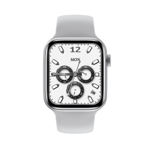 Smartwatch Techstar® HW19, Ecran Touch HD 1.77 inch, Bluetooth 5.2, Senzor Tensiune, Puls, Oximetru, 2 Bratari, Silicon si Textil, Gri - Img 2
