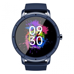 Smartwatch Techstar® HW21, Albastru Ecran Touch, IPS 1.28inch, Bluetooth 5.2, Ecran Personalizabil, Monitorizare Tensiune, Puls, Oximetru, Aliaj de Zinc - Img 1