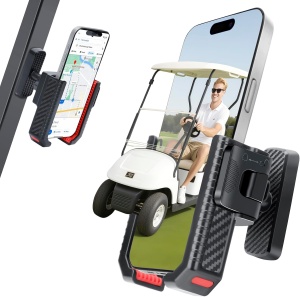 Suport magnetic pentru telefon pentru carucior de golf, 8 magneti N52, rotire 360°, prindere reglabila, utilizare cu o singura mana - Img 6