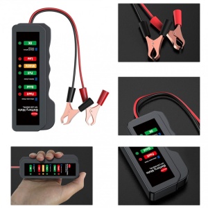 Tester Baterie si Alternator Auto Techstar® , Conectare direct la baterie, 12V, Usor de utilizat - Img 5