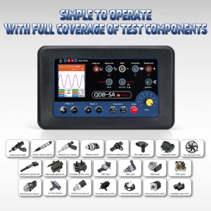 tester Techstar QDB-5A cu pictograme pentru bobine injectoare si actuatori