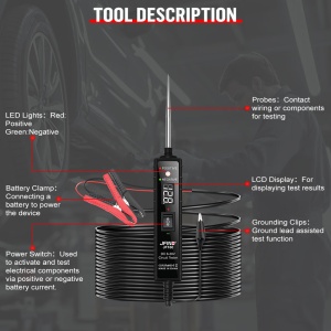 Tester electric auto JFIND JF100 compatibil cu autoturisme, camioane, motociclete si barci