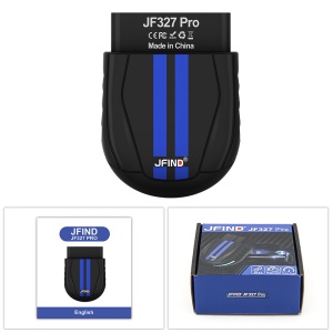 tester diagnoza auto OBD2 JFIND JF327 Pro bluetooth 5.0 cu adaptor si ambalaj