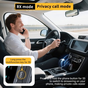 Adaptor Bluetooth 5.4 RX pentru apeluri hands-free si sistem audio auto