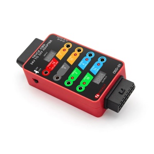 Adaptor OBD 24V la 12V universal vedere din unghi, breakout box pentru diagnoza camion