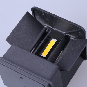 corp iluminat perete negru cu led lumina neutra techstar