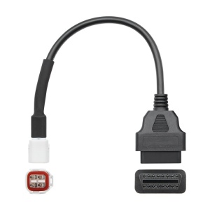 cablu adaptor Techstar OBD2 4 pini la 16 pini Yamaha negru