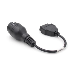 Cablu scurt adaptor Iveco 38 pini la OBD2 16 pini, conectori evidențiați