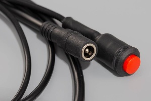 Detaliu conector alimentare cablu GODIAG GT112 K-Line pentru testare IMMO si platforma dashboard key matching