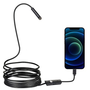 Camera Endoscop Techstar® EN20, Flexibila, IP67, Iluminare LED, MicroUSB, USB, Magnet, Carlig, Oglinda, 1m - Img 4