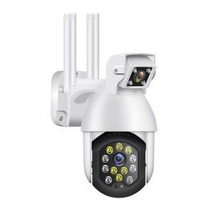 Camera Supraveghere IP PTZ Techstar® P19D, Camera Duala, Wireless, 320°, 1080p, IR+LED, Exterior, ONVIF, NVR, Senzor Miscare, Alarma - Img 5