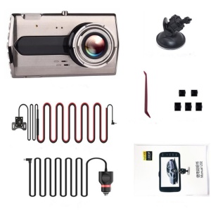 Camera Video Auto DVR Dubla FullHD Techstar® T667 Unghi 170° Display 4", Senzori Miscare si Night Vision - Img 12