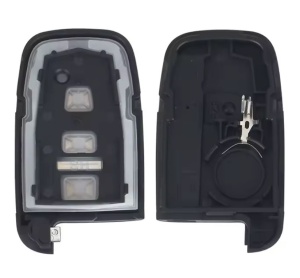 Carcasa cheie auto pliabila Techstar compatibila cu Hyundai Sonata, Azera, Genesis Coupe, ix35, i30, i45 si Kia Forte, Sportage, K2, K5, 3 butoane, HOLD portbagaj, lama HYN14 stanga, fara electronica, fata si spate